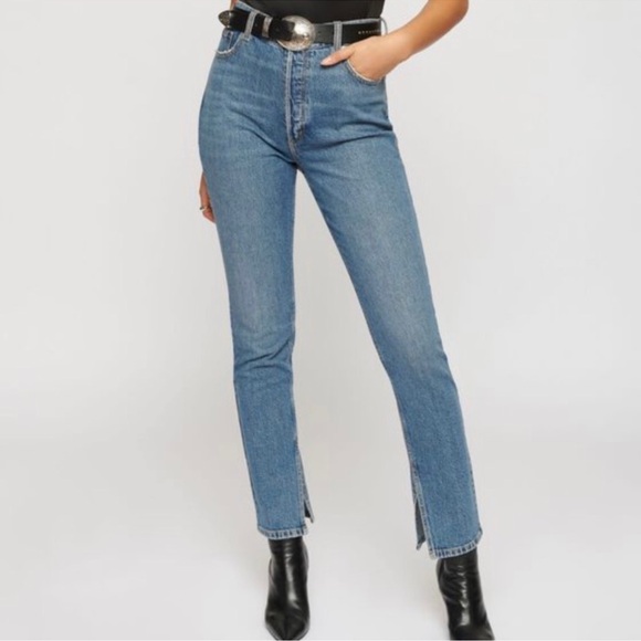 NWT Dynamite Rosie Ultra High Rise Jeans with Slits - Picture 1 of 13